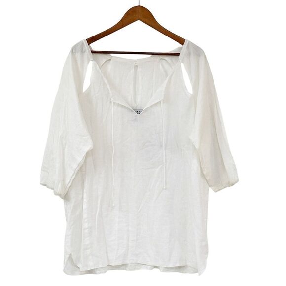 Gretchen Scott Designs White Cutout Top - Picture 2 of 10